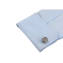 Mansetinööbid - emailitud värviline ovaal